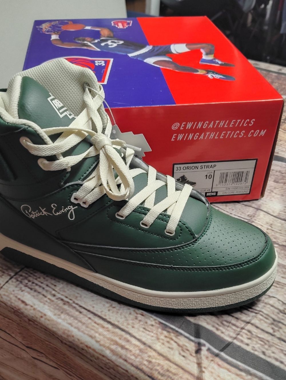 Ewing Athletics Men’s 33 Orion Strap Athletic Shoe - Green